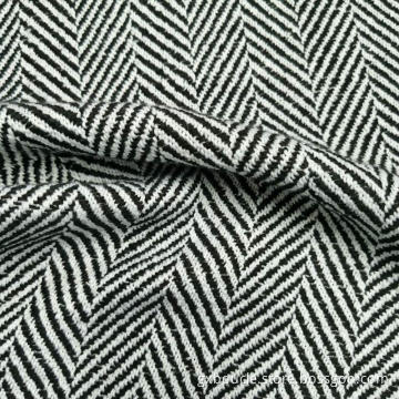 Woolen poly herringbone design fabric